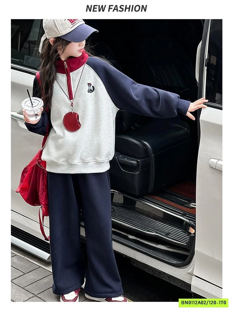 SÉT NỈ POLO THÊU LOGO PHỐI MÀU TAY SZ ĐẠI