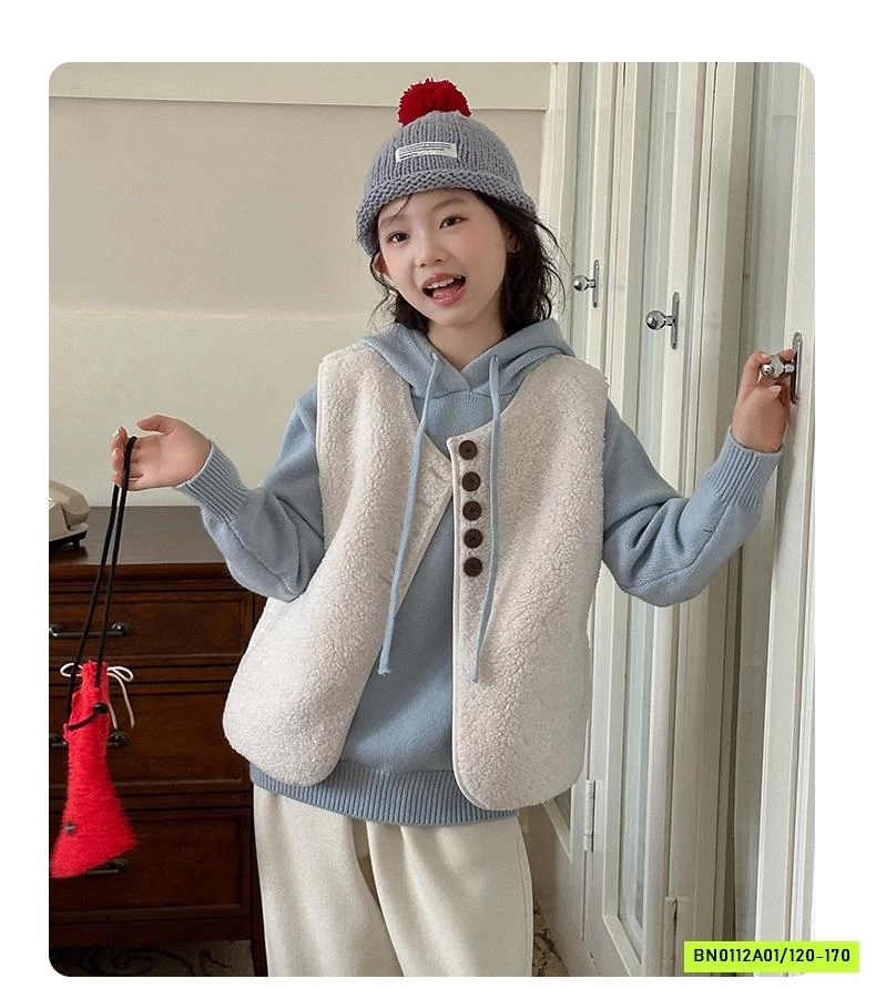 SÉT HOODIE LEN XANH 3 CHI TIẾT