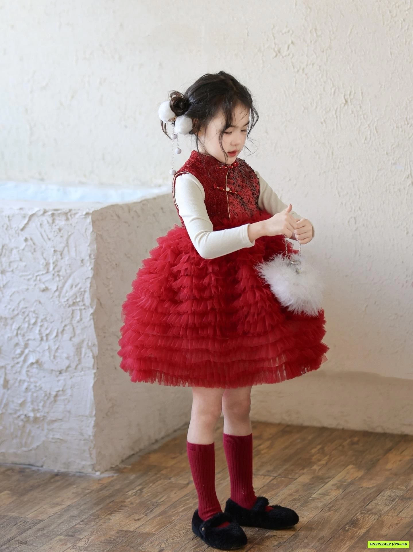 ĐẦM CỔ TÀU TUTU ĐỎ SIÊU XINHHHH