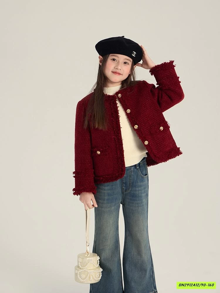 KHOÁC DẠ TWEET ĐỎ 25M039 AMBB