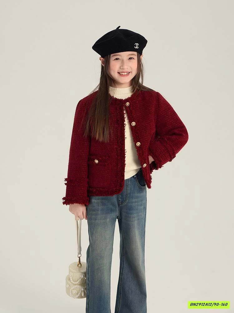 KHOÁC DẠ TWEET ĐỎ 25M039 AMBB