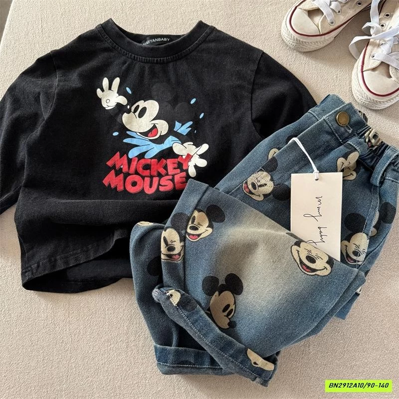 ÁO THUN MICKEY BẠC MÀU MMY