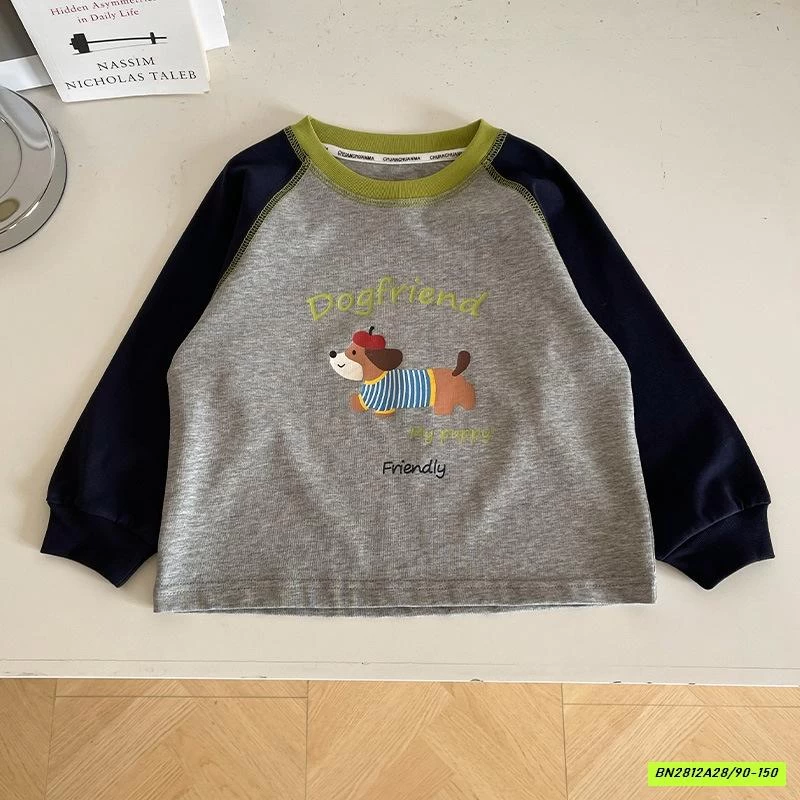 ÁO THUN CÚN PHỐI MÀU TAY