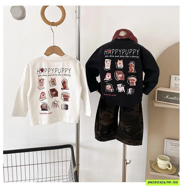 ÁO THUN IN CÚN PUPPY CHUANCHUANMA