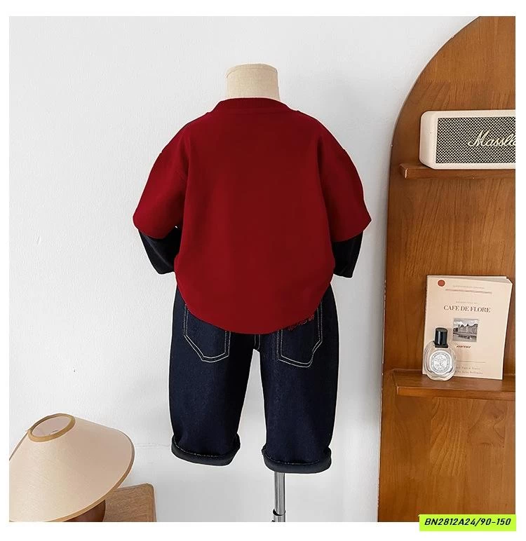 ÁO THUN ĐỎ GIẢ 2 LỚP CHUANCHUANMA