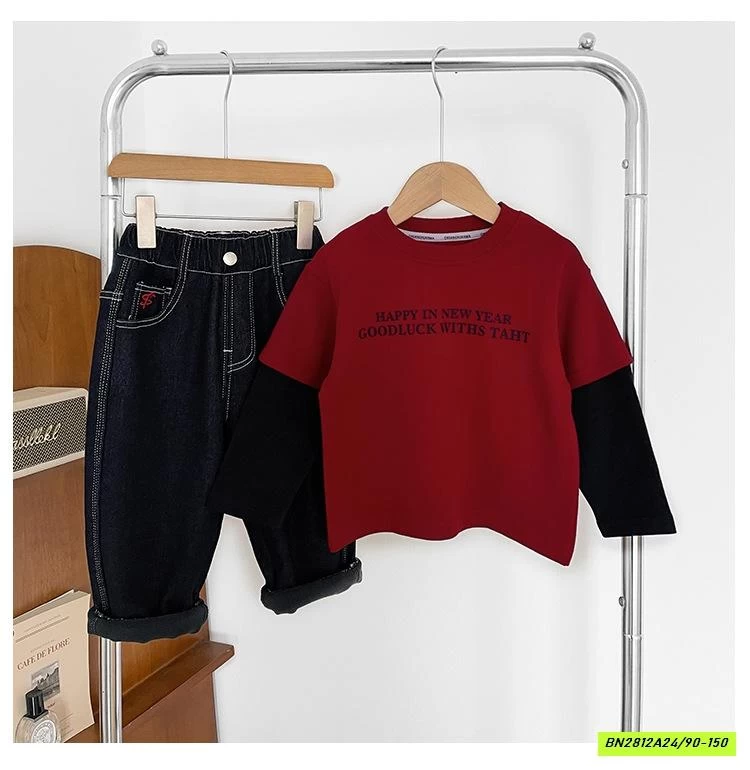 ÁO THUN ĐỎ GIẢ 2 LỚP CHUANCHUANMA