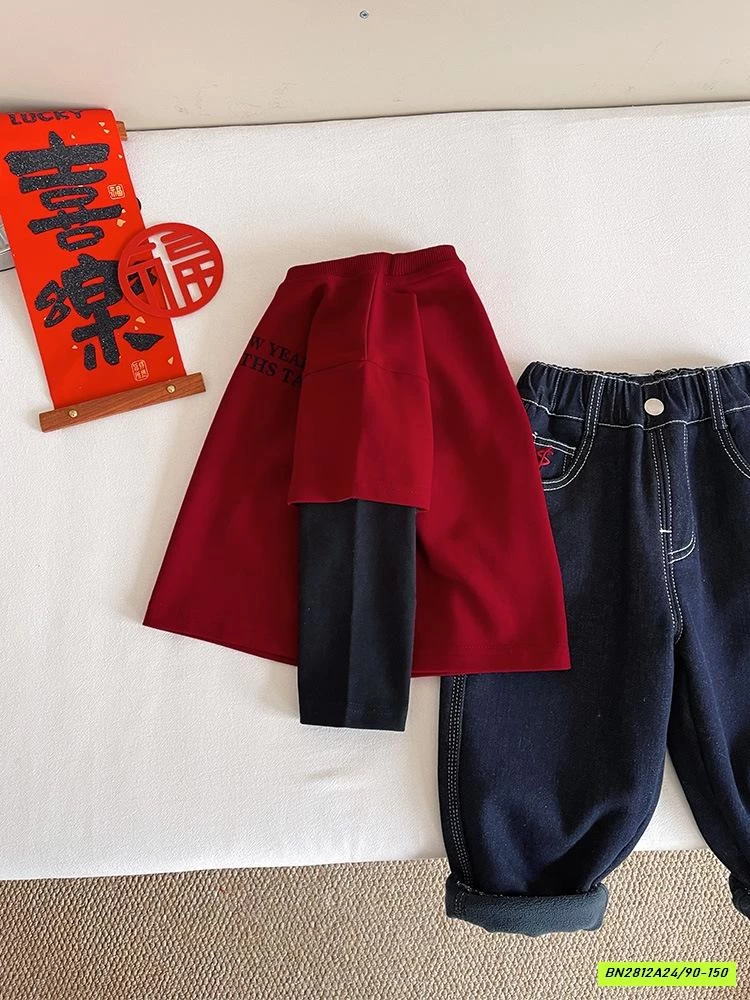 ÁO THUN ĐỎ GIẢ 2 LỚP CHUANCHUANMA