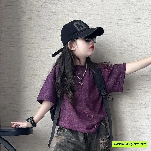 ÁO THUN VẢY SƠN MIX SHORT JEANS RÁCH