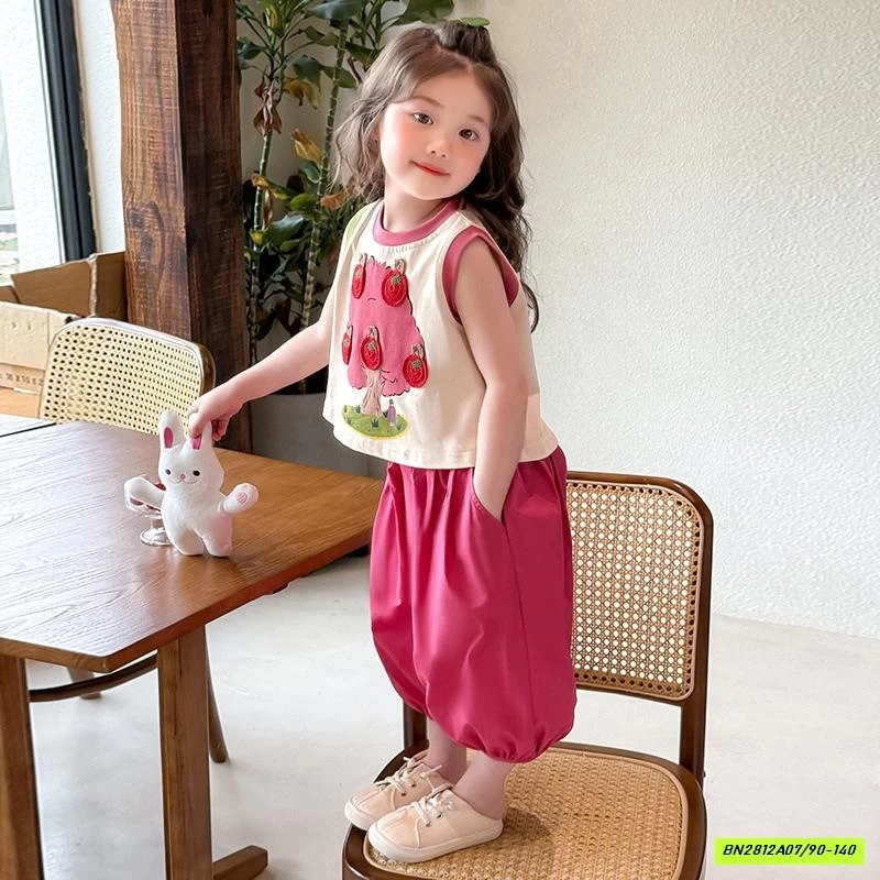 SÉT ÁO CÂY TÁO MIX QUẦN BÍ HỒNG