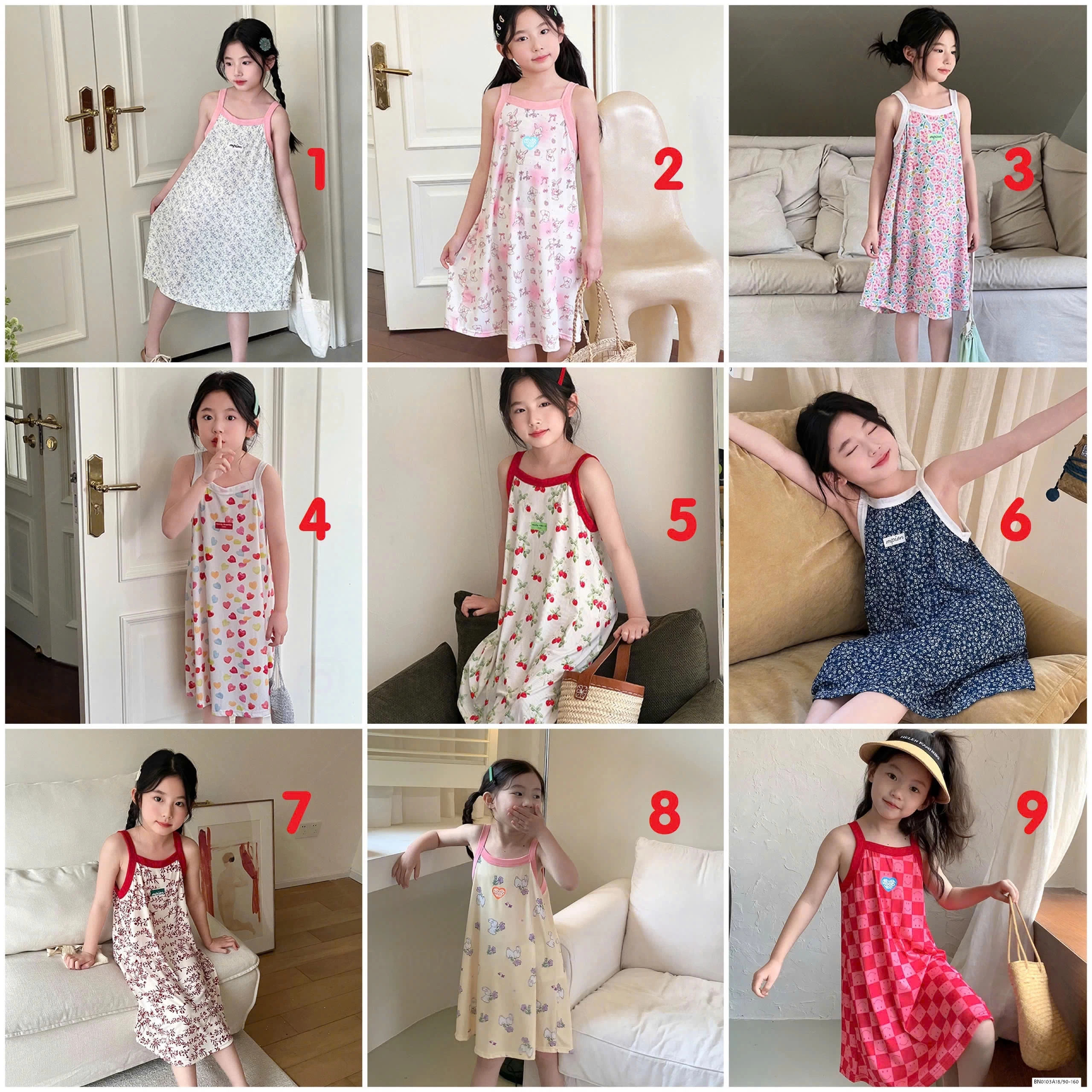 ĐẦM 2 DÂY HOA XINH XẮN