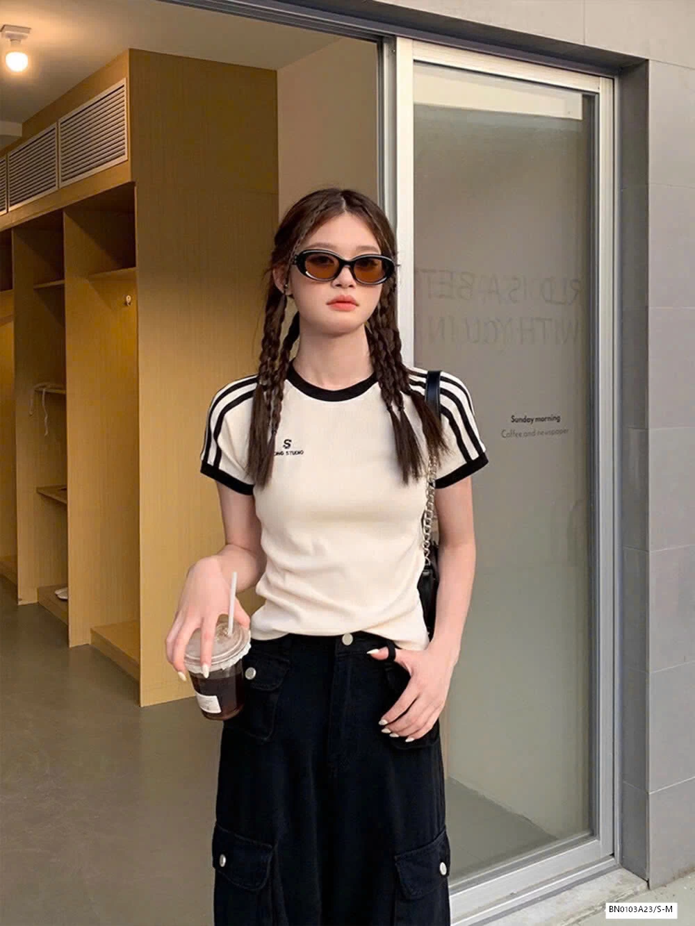 ÁO THUN SỌC VAI WG.WE