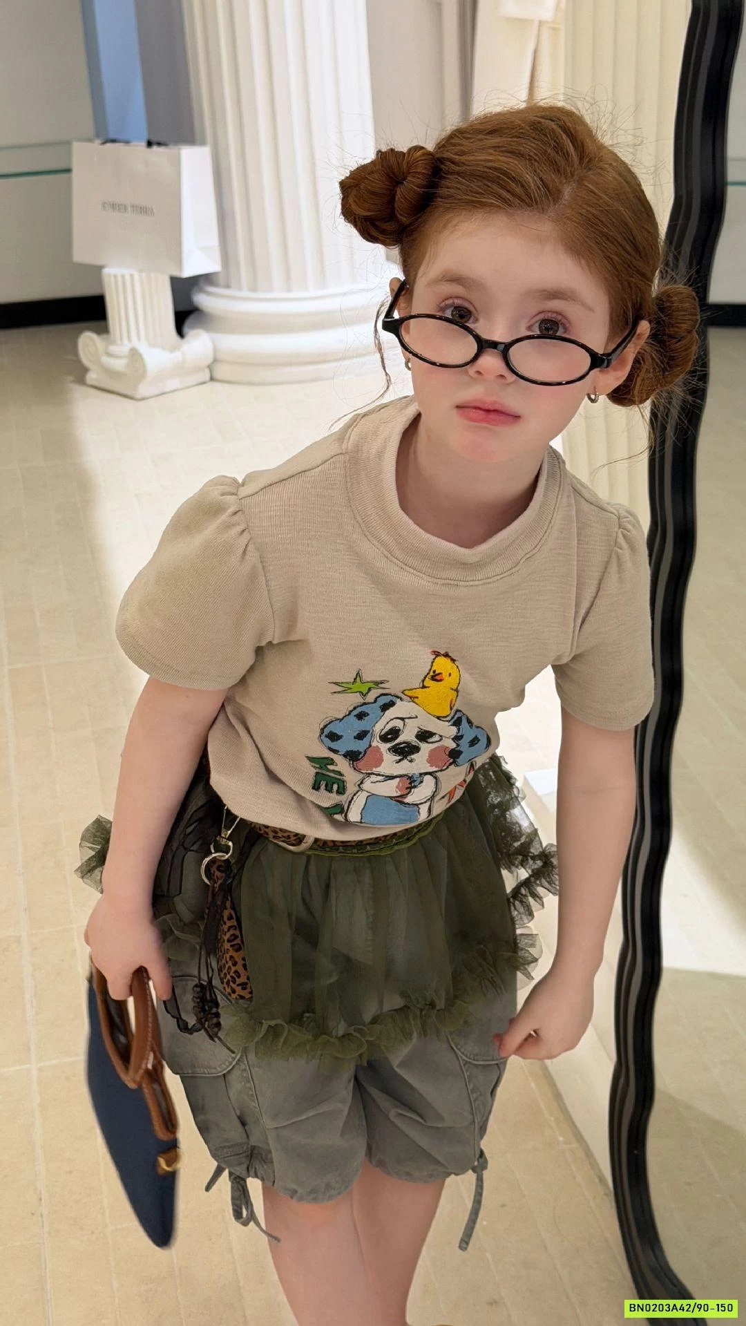 ÁO THUN CỔ 3P NGẮN TAY CHÓ ĐỐM