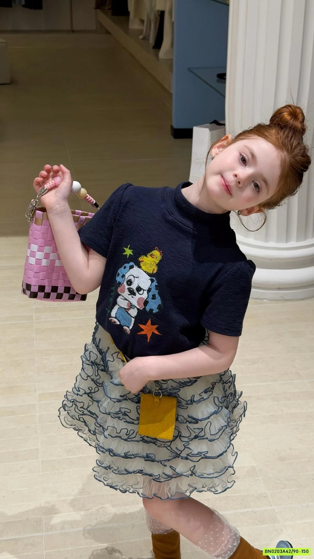 ÁO THUN CỔ 3P NGẮN TAY CHÓ ĐỐM