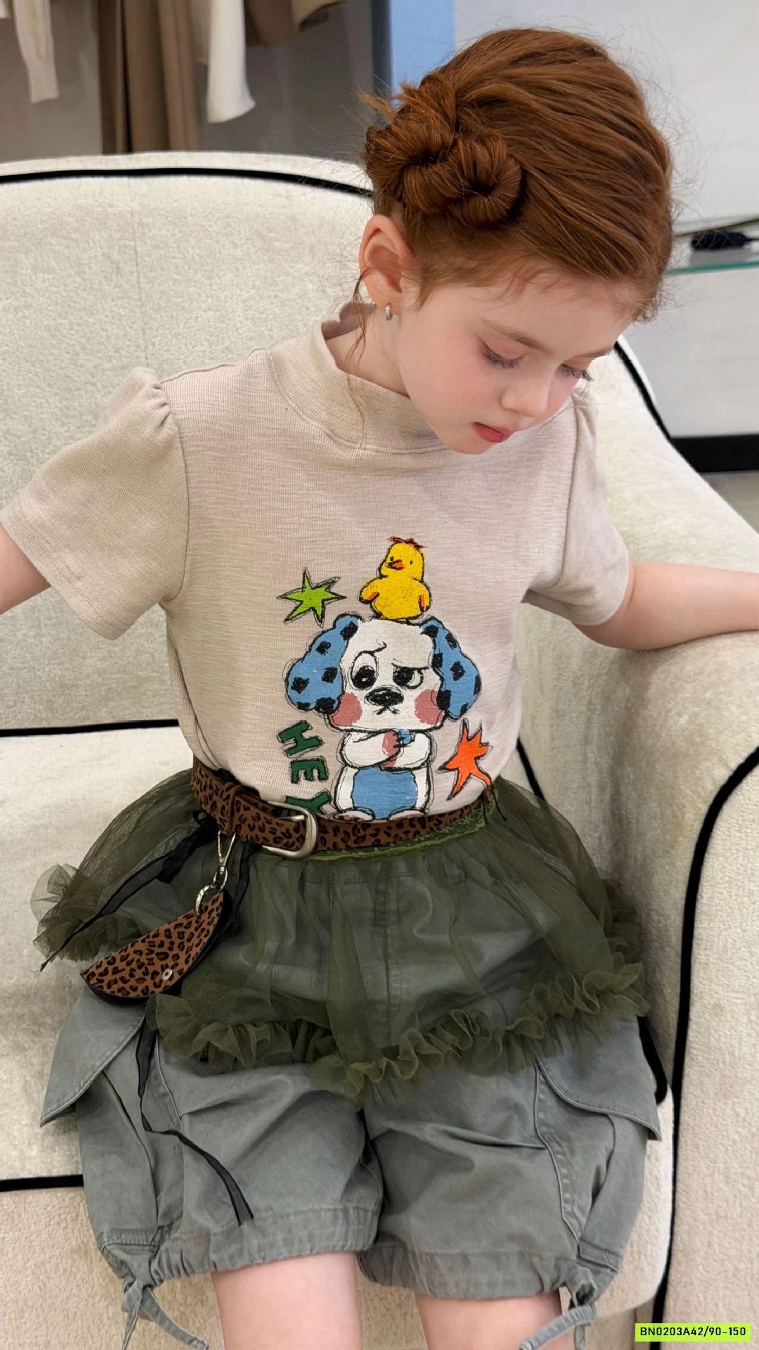 ÁO THUN CỔ 3P NGẮN TAY CHÓ ĐỐM