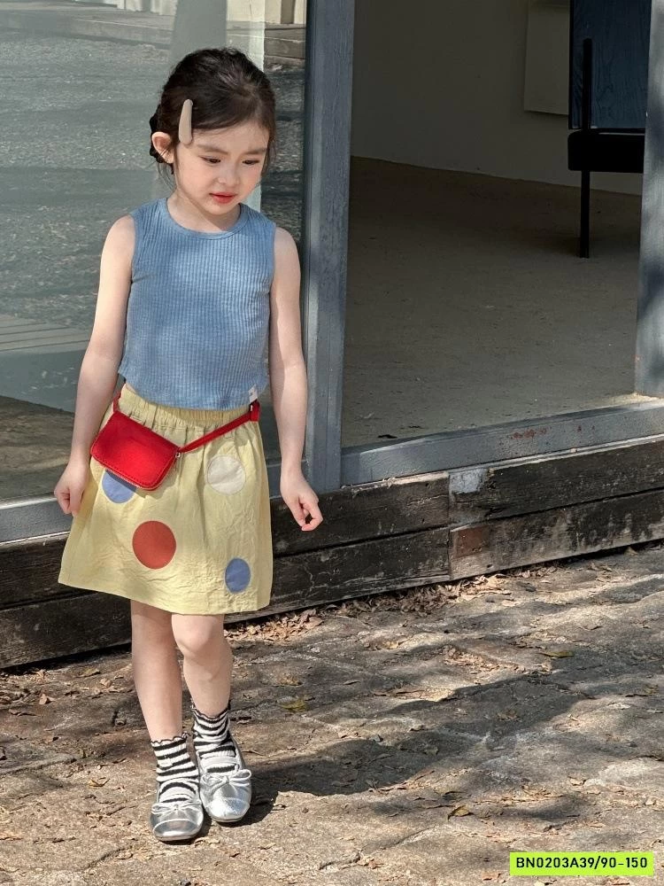 ÁO GÂN SÁT NÁCH MIX CV CHẤM BI