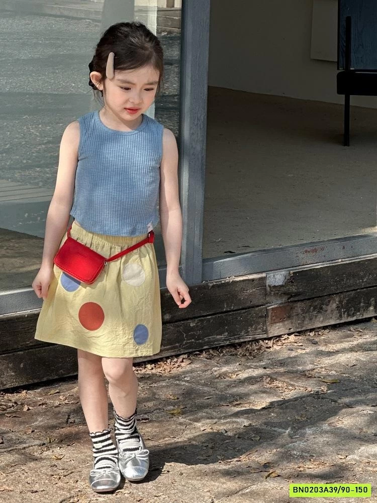 ÁO GÂN SÁT NÁCH MIX CV CHẤM BI