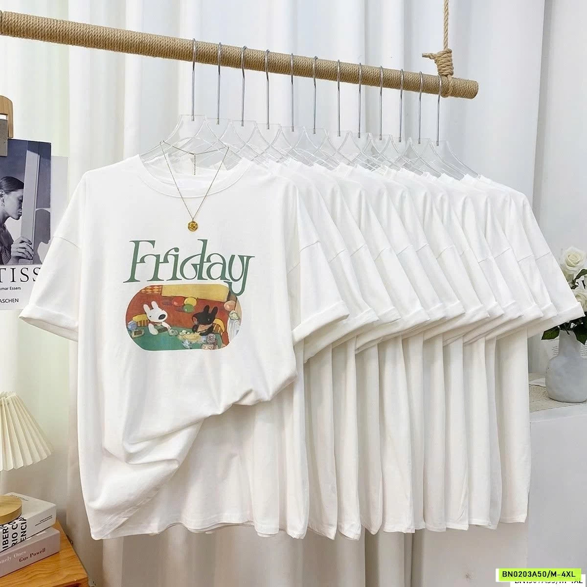 ÁO PHÔNG NỮ IN HÌNH KUTE