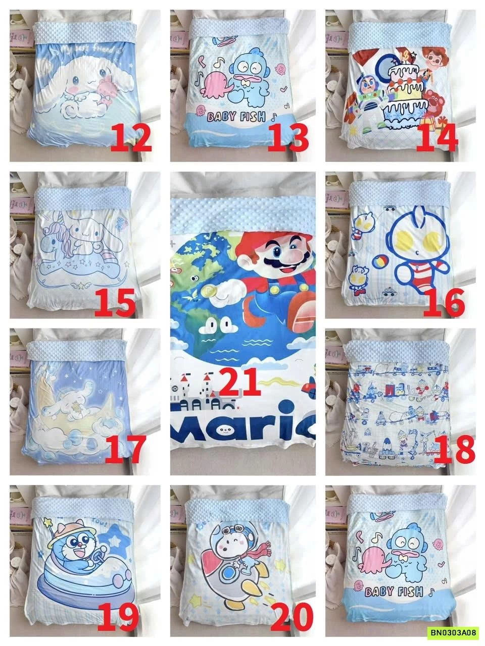 CHĂN BĂNG NHUNG HÈ HOẠT HÌNH