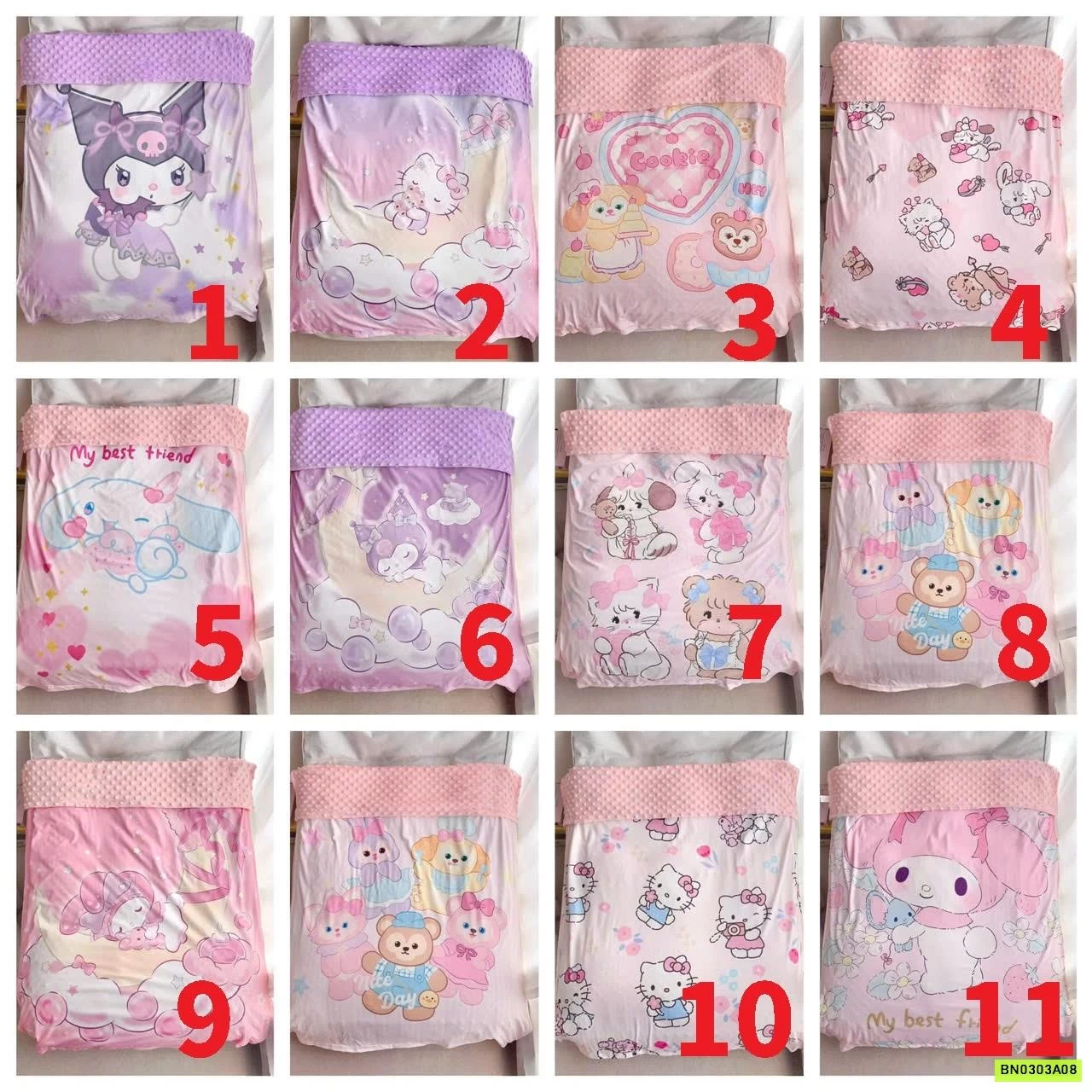 CHĂN BĂNG NHUNG HÈ HOẠT HÌNH