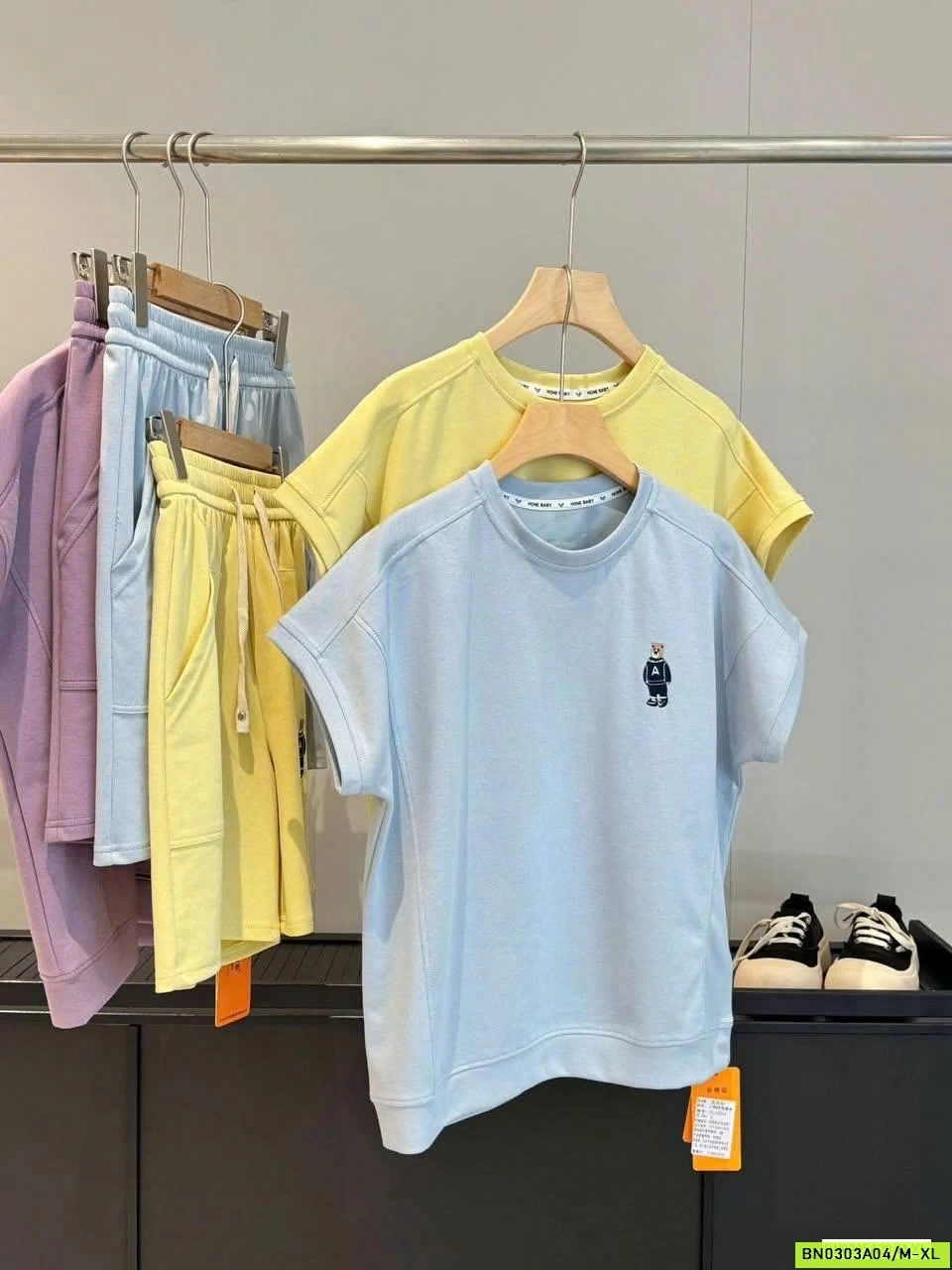 BỘ COTTON LOGO GẤU INBLUE