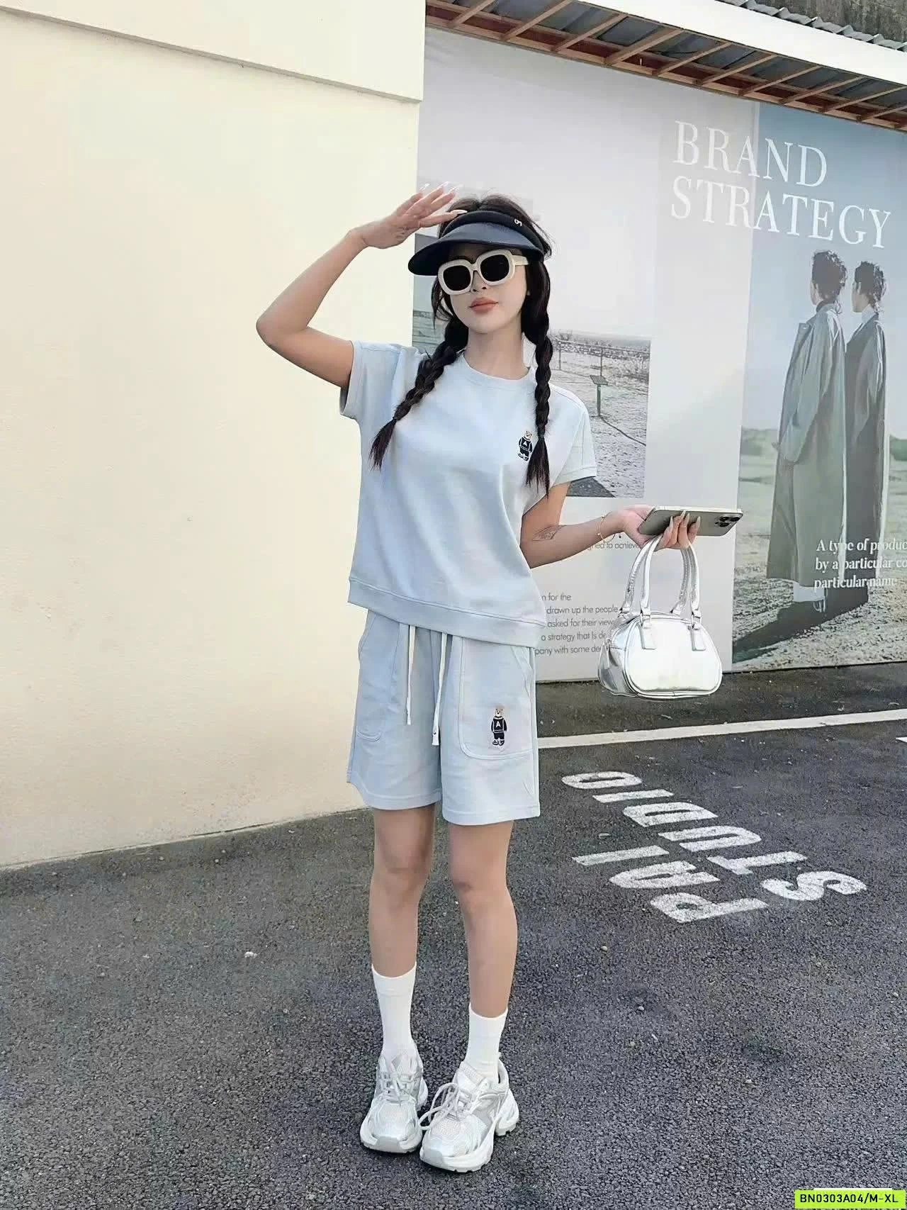 BỘ COTTON LOGO GẤU INBLUE