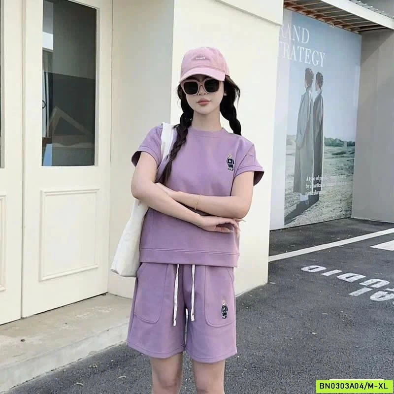 BỘ COTTON LOGO GẤU INBLUE