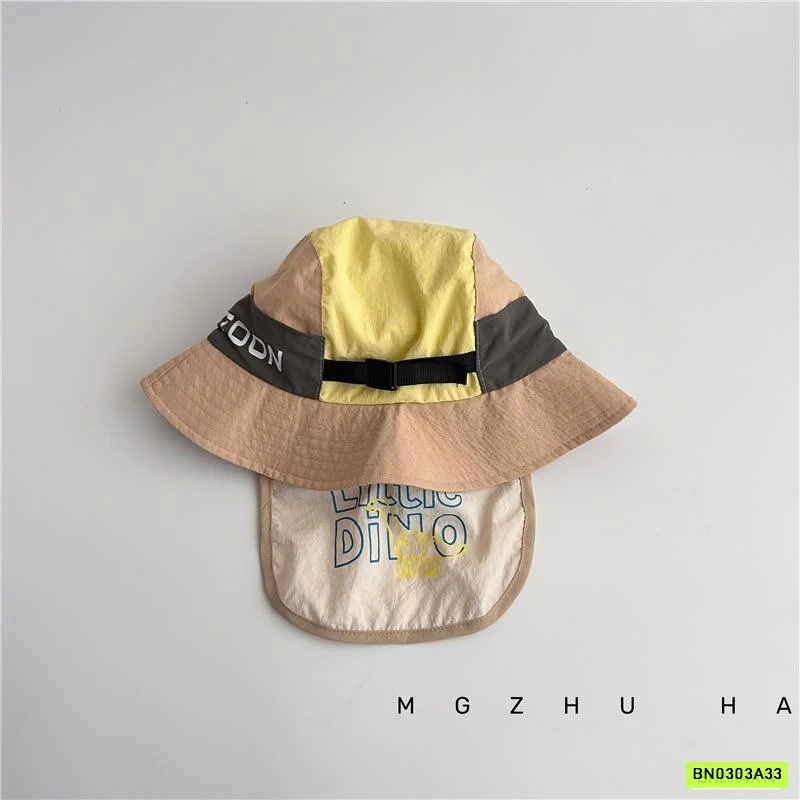 MŨ CHỐNG NẮNG KÈM VẠT CHE PHỐI MÀU