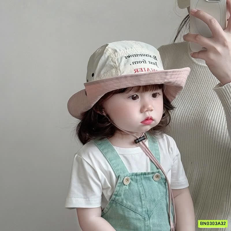 MŨ BÈO THÊU CHỮ CAO BỒI