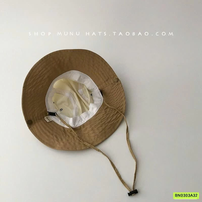 MŨ BÈO THÊU CHỮ CAO BỒI