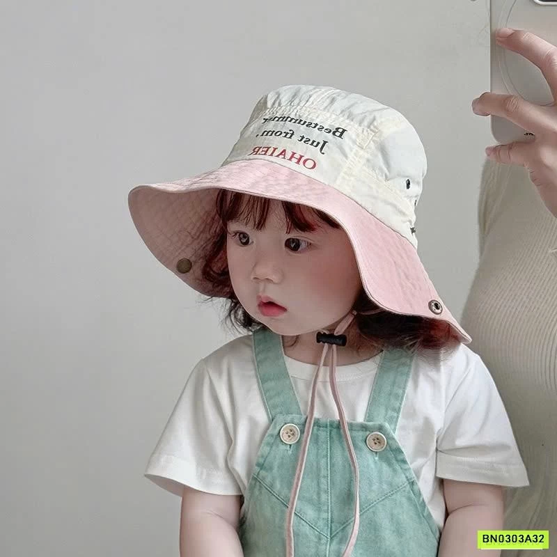 MŨ BÈO THÊU CHỮ CAO BỒI