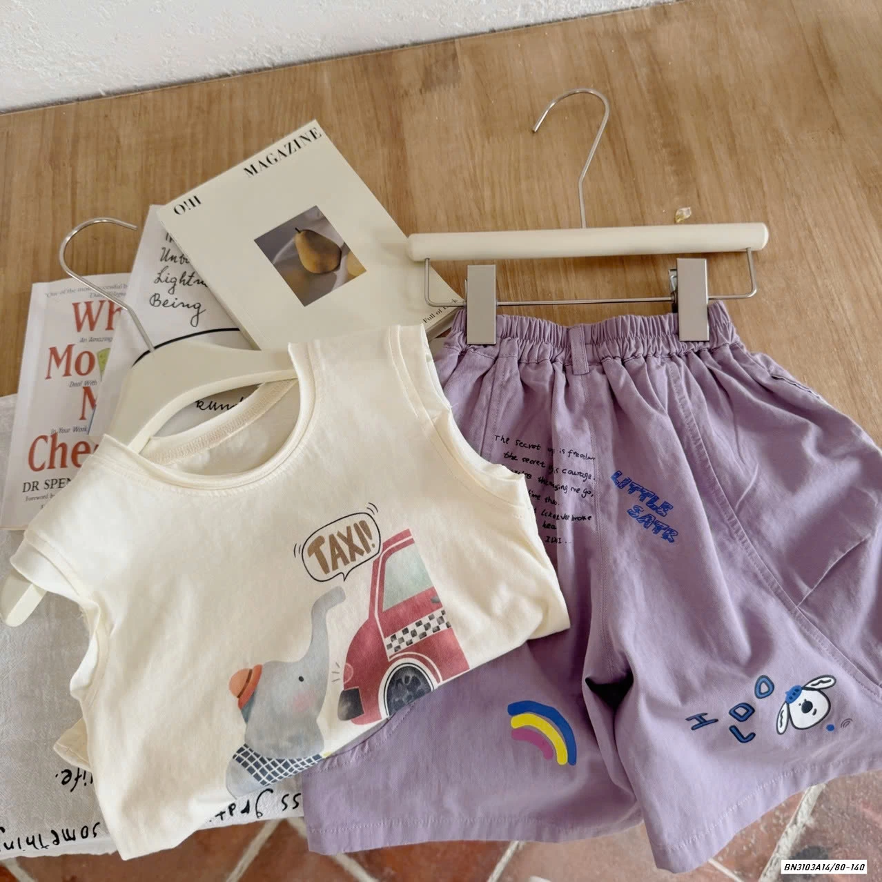 SÉT ÁO VOI CON MIX SHORT TÍM