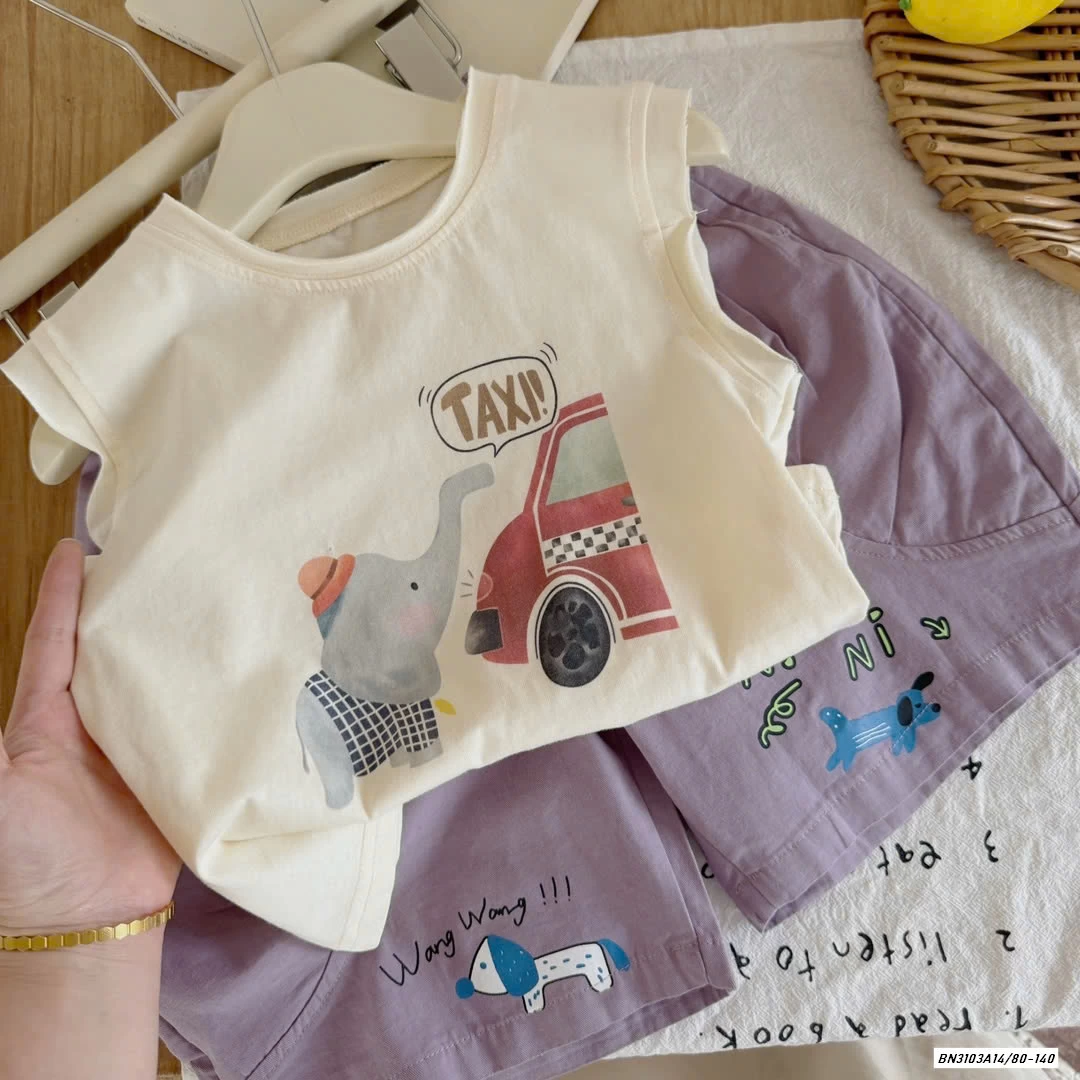 SÉT ÁO VOI CON MIX SHORT TÍM