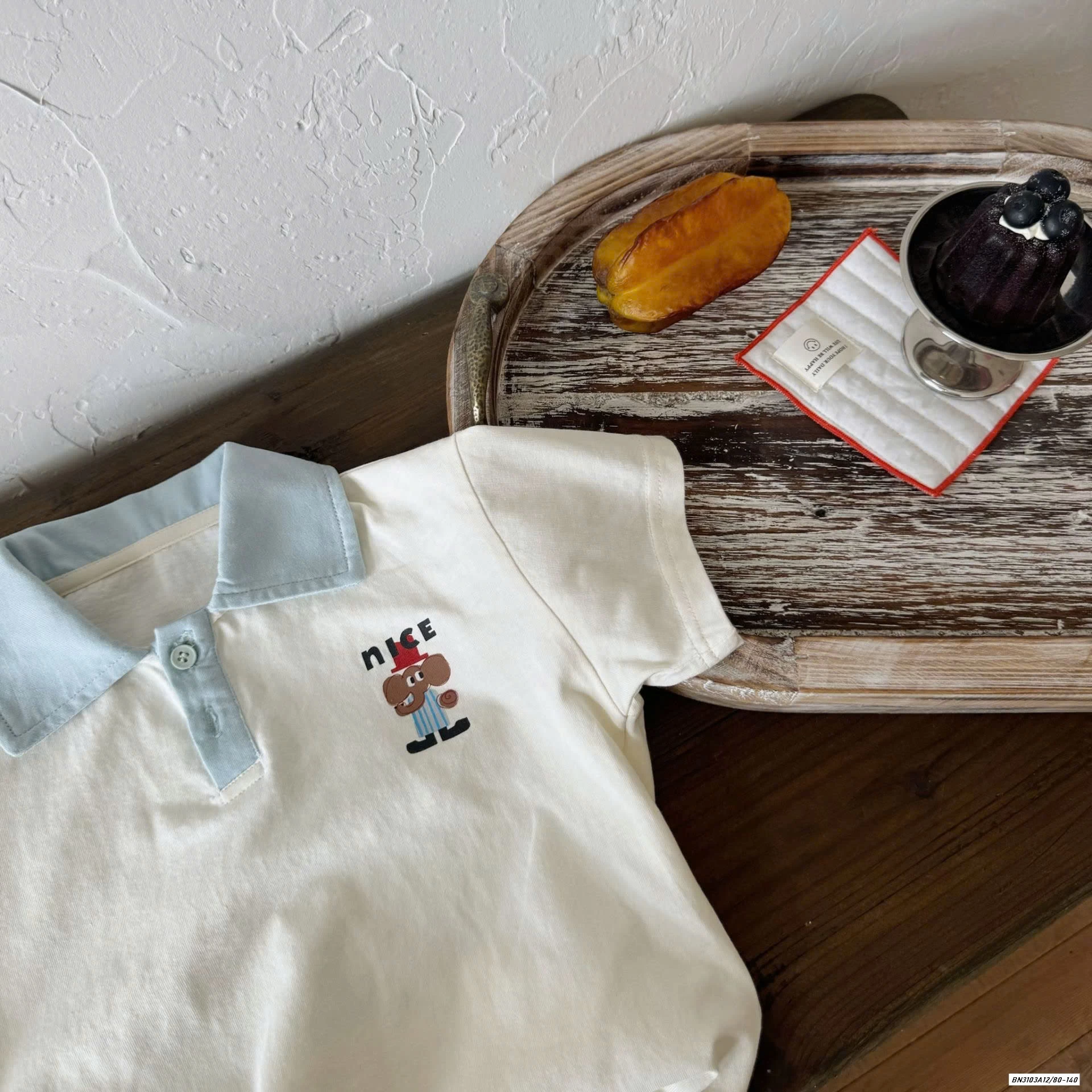 SÉT BỘ CỘC POLO PHỐI CỔ XANH