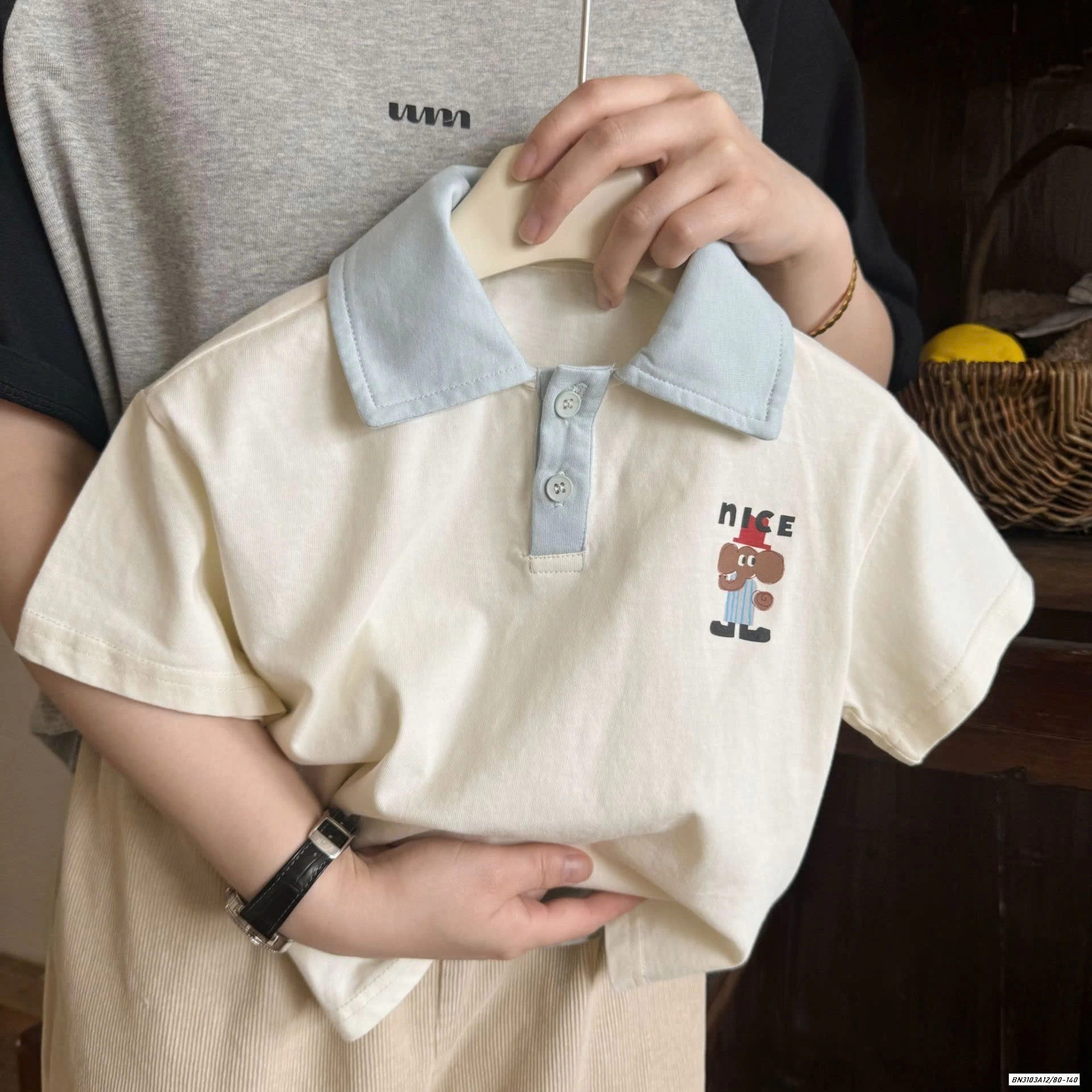 SÉT BỘ CỘC POLO PHỐI CỔ XANH