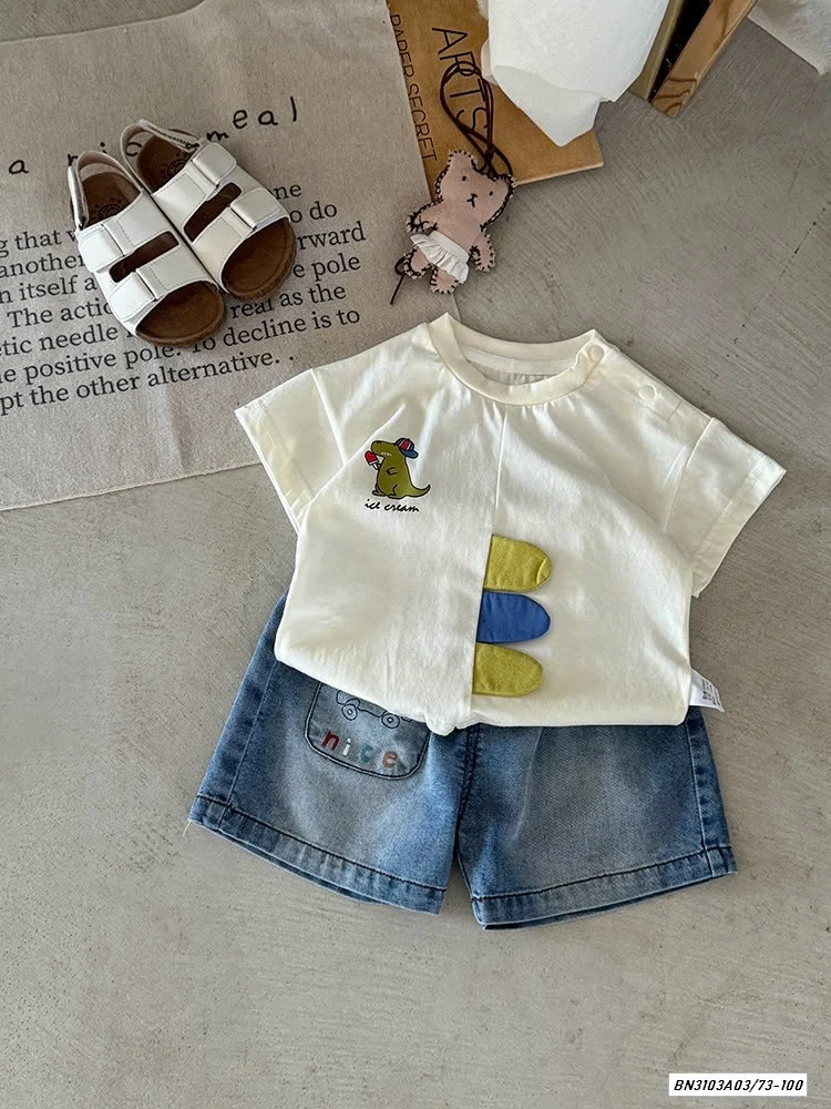 ÁO KHUINGR LONG MIX SHORT JEANS