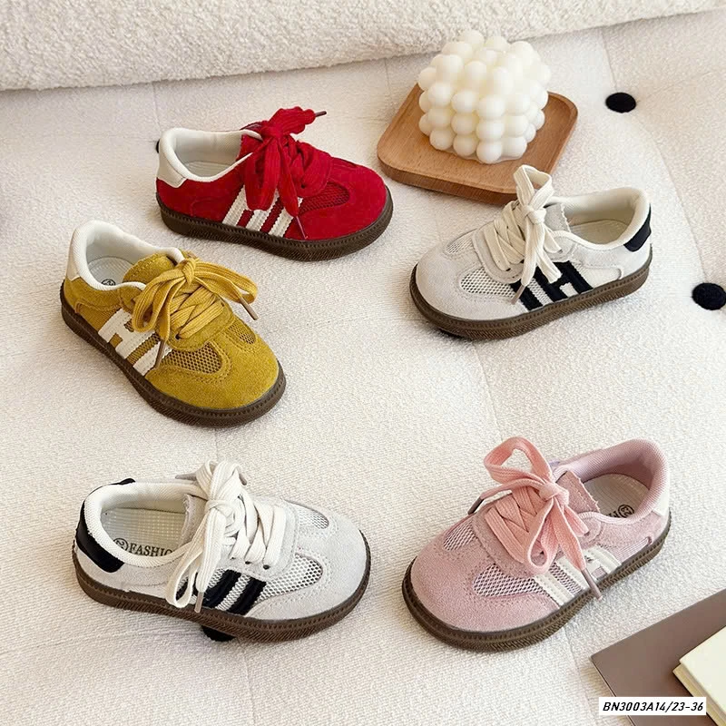 GIÀY LƯỚI 2 SỌC QUAI DÁN