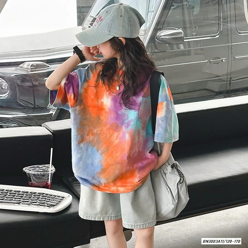 ÁO THUN LOANG MIX SHORT JEANS SZ ĐẠI