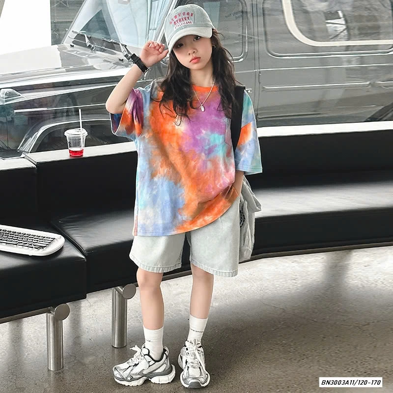 ÁO THUN LOANG MIX SHORT JEANS SZ ĐẠI