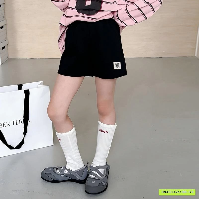 SHORT COTTON CẠP CAO KHÔNG VIỀN 26A053 AMBB