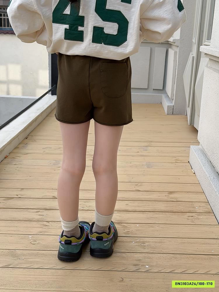 SHORT COTTON CẠP CAO KHÔNG VIỀN 26A053 AMBB