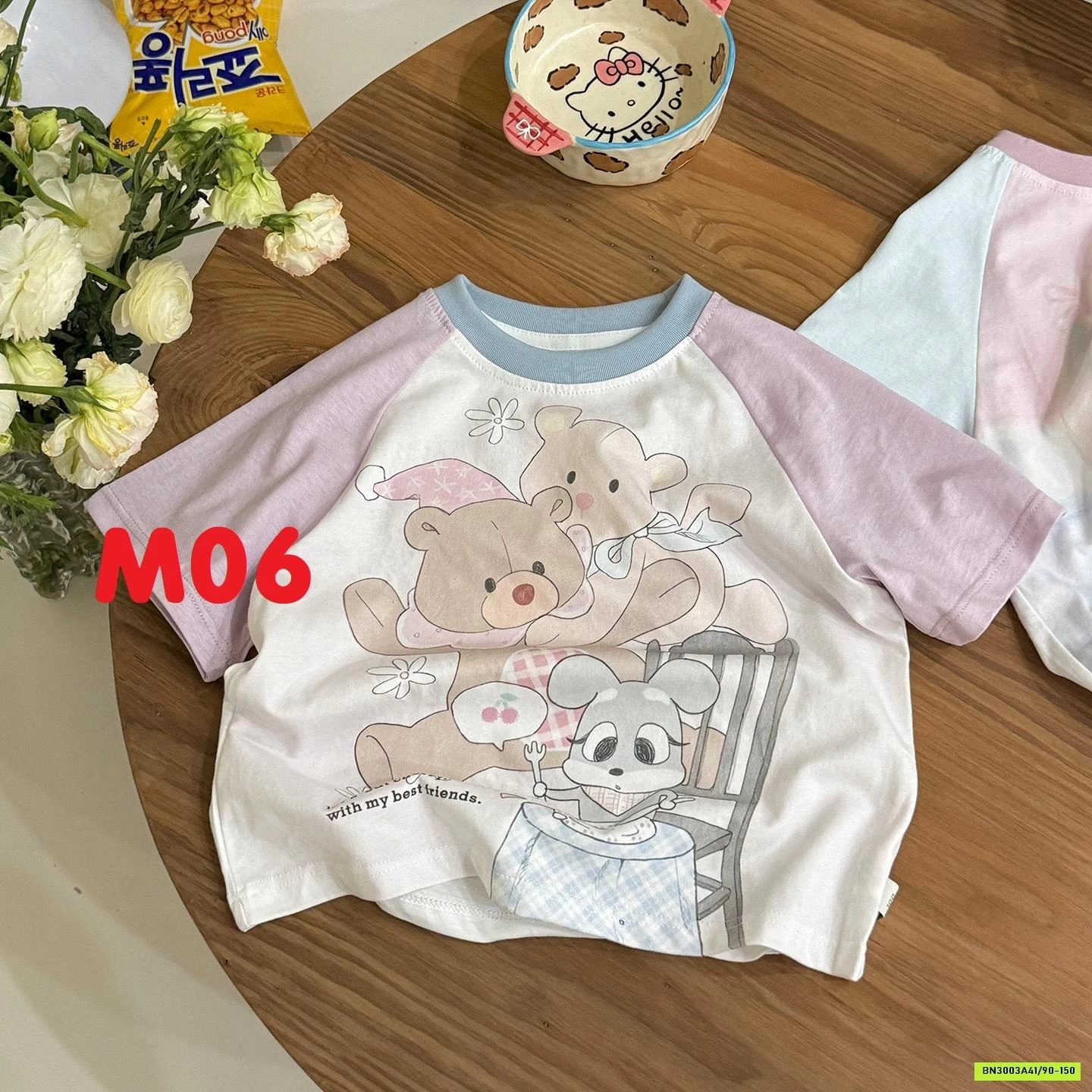 ÁO KUTE MIX LEGGING KẺ HONEY