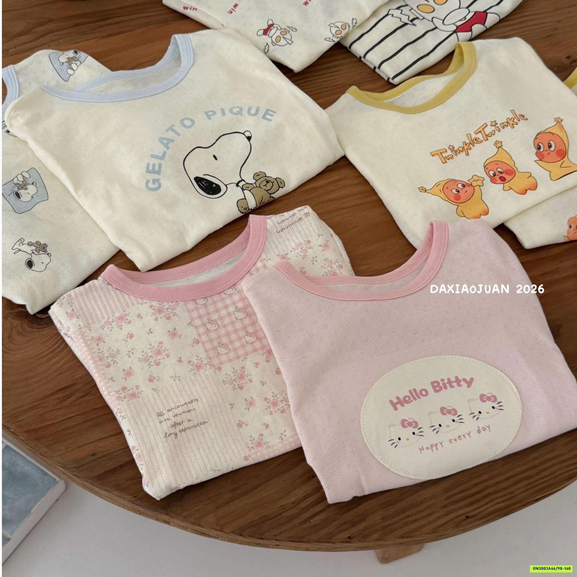 SÉT 2 ÁO COTTON GIẤY DỄ THƯƠNG