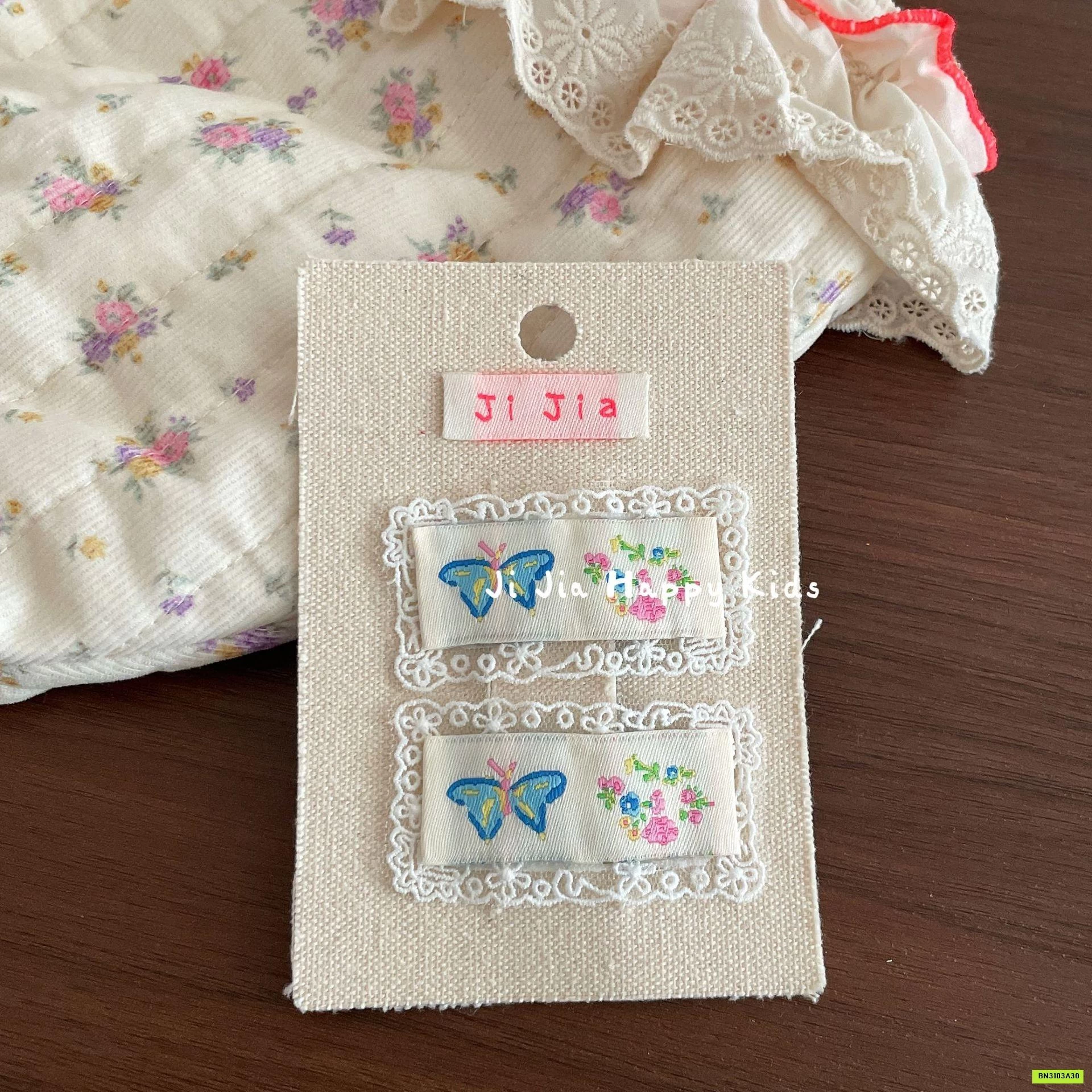 SÉT 2 KẸP TÓC VẢI TIỂU THƯ HÀN QUỐC