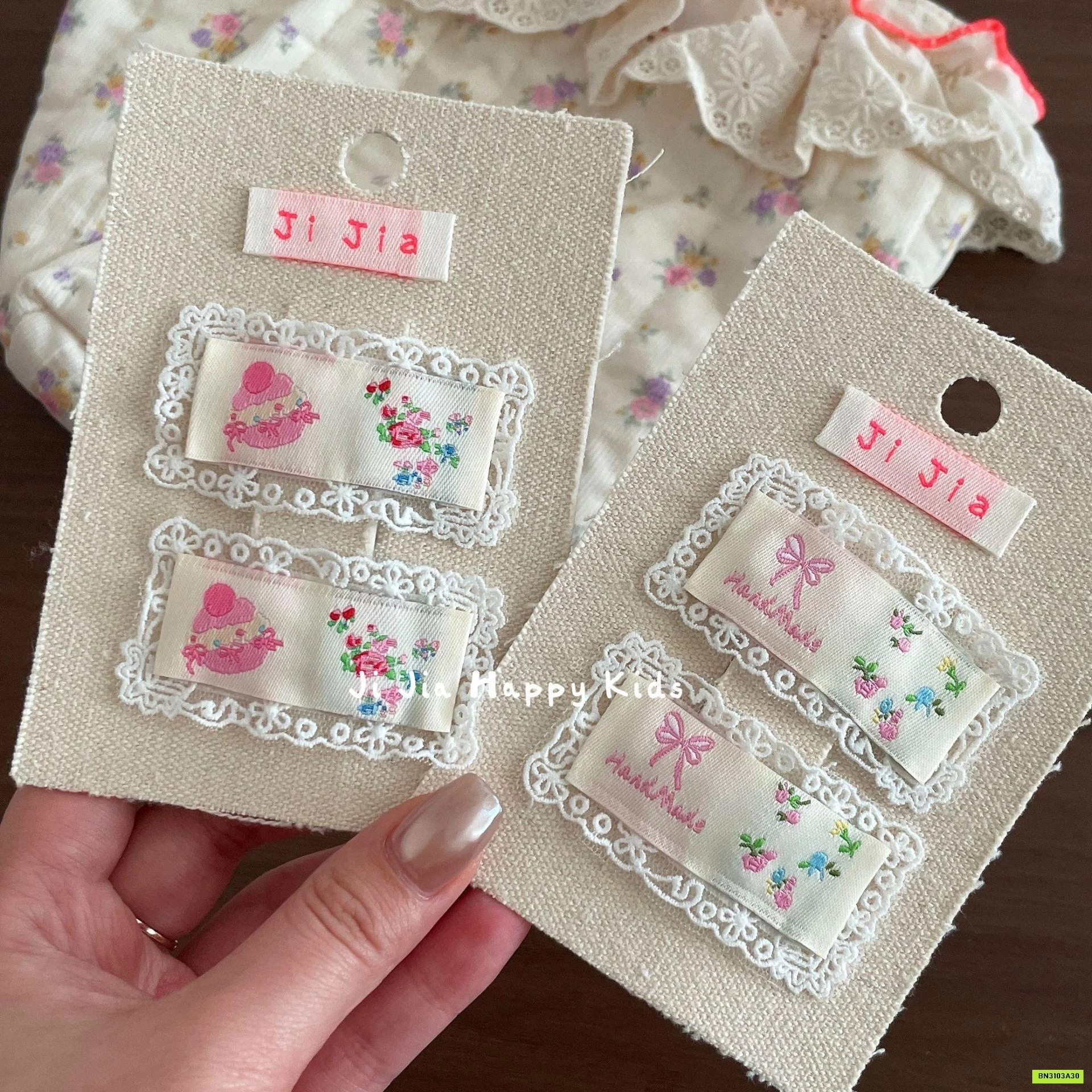 SÉT 2 KẸP TÓC VẢI TIỂU THƯ HÀN QUỐC