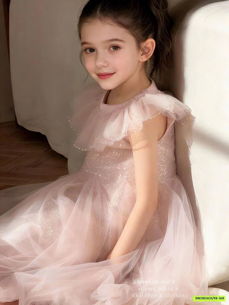 ĐẦM VOAN HỒNG PASTEL