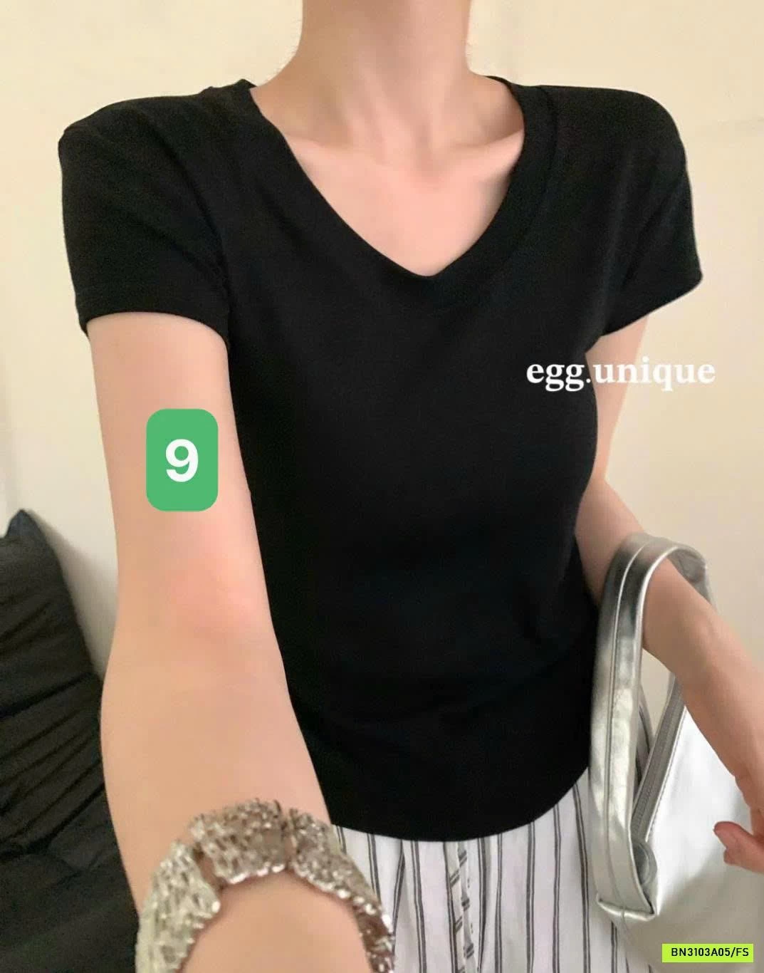 ÁO CỘC TAY NỮ EGG