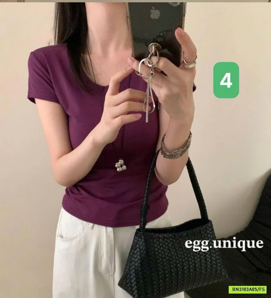 ÁO CỘC TAY NỮ EGG