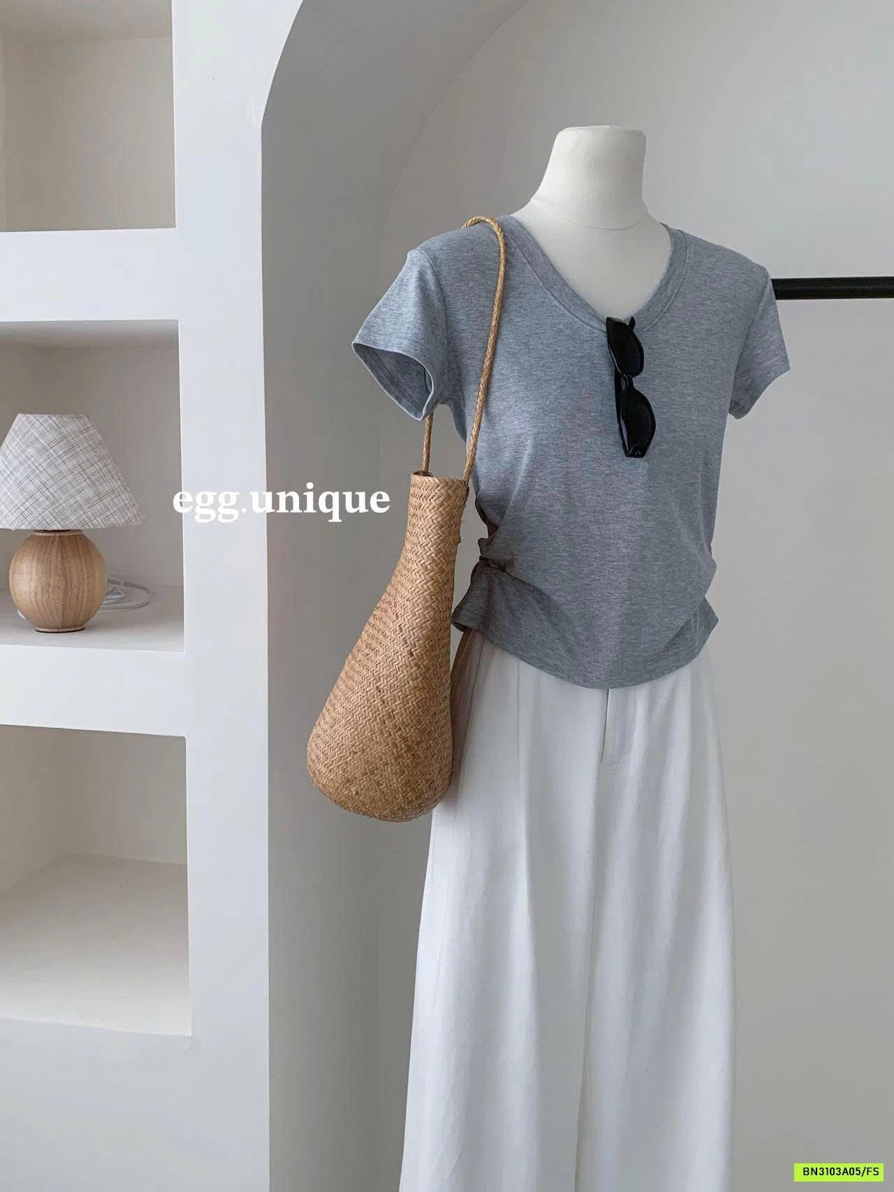 ÁO CỘC TAY NỮ EGG