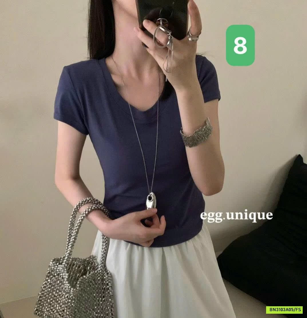 ÁO CỘC TAY NỮ EGG