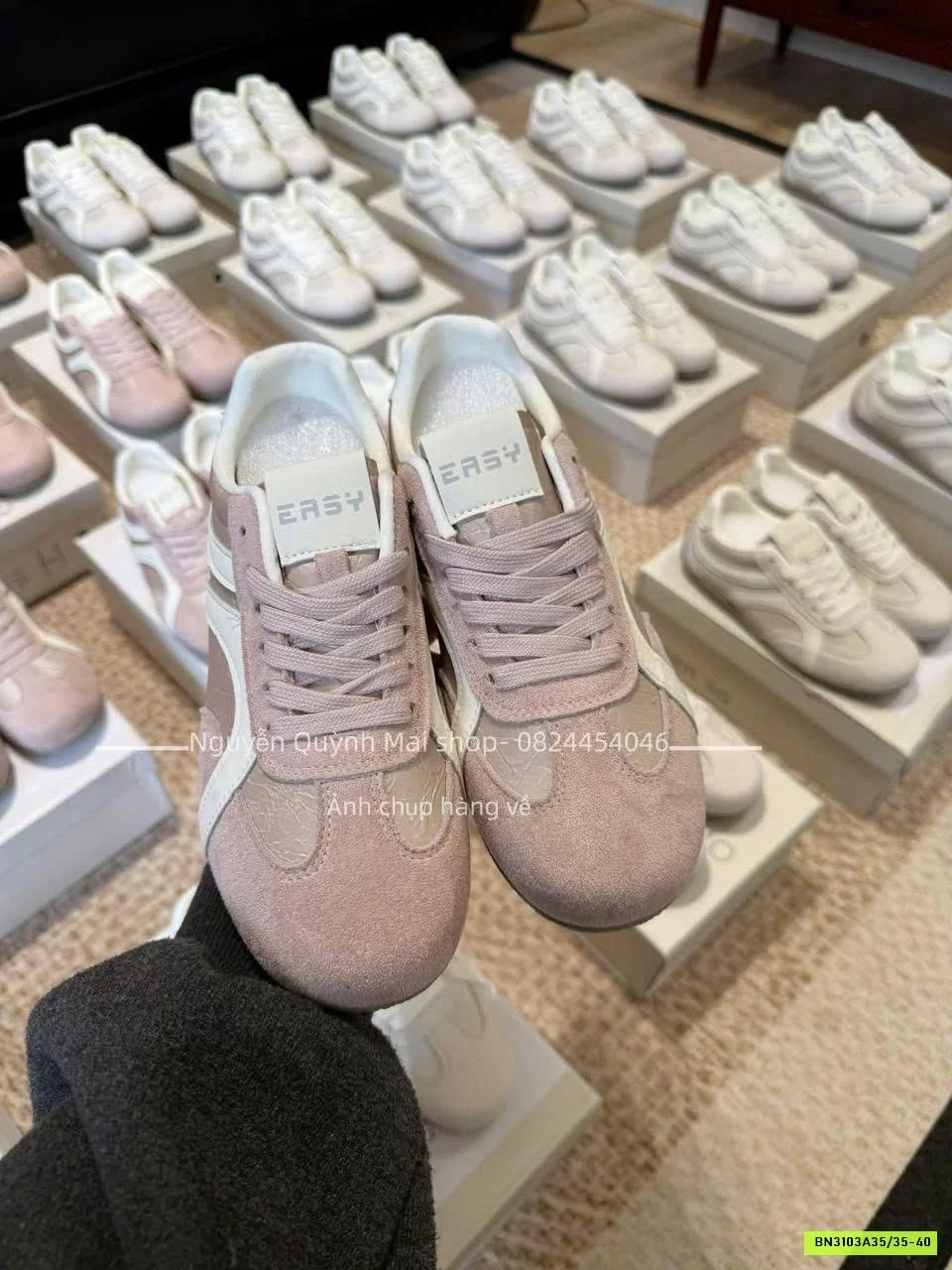 GIÀY BỆT PHỐI DA LỘN PASTEL